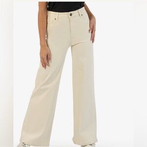 Kut from the Kloth Cream Flare Jeans